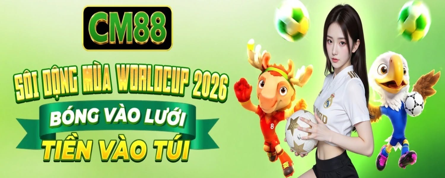CM88 mang đến hàng trăm sảnh thể thao hấp dẫn, giúp người chơi hòa mình vào không khí World Cup 2026 và tận hưởng cơ hội nhận thưởng trong từng trận cầu.